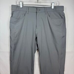 Greg Norman Mens Gray Performance Golf Pants Stretch 5-Pocket 32x29 RN128492